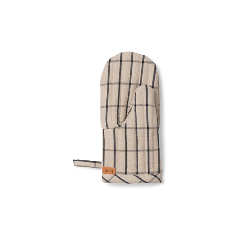 Hale Ofenhandschuh | sand/schwarz | rechte Hand