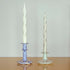 Kerzenständer Flare M | blue/white stripes