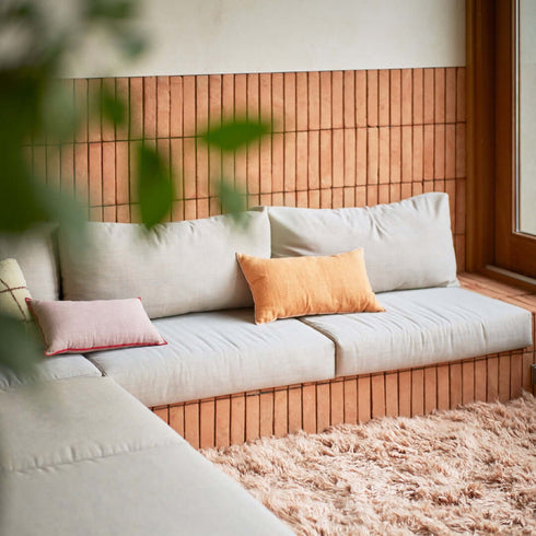 Kissen Country Bouquet | rosa/grün