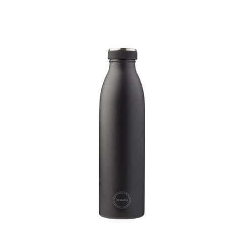 Edelstahl Trinkflasche - matte black | verschiedene Grössen