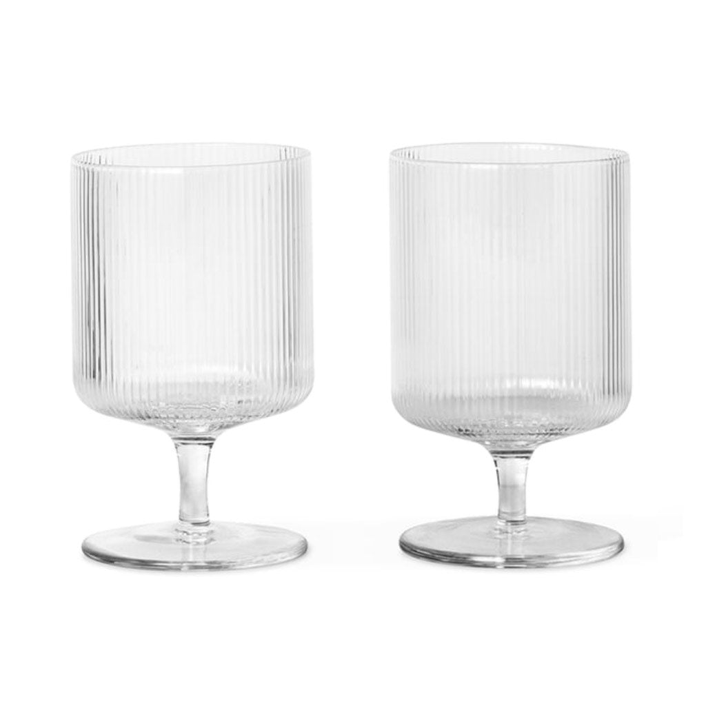 joyne.com | Ripple Wein Gläser 2er Set | klar von Ferm Living