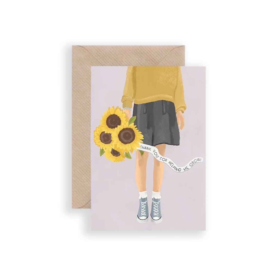 joyne.com | Karte Thank you for helping me grow von Lykkefund Paper