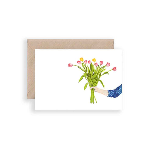Karte Tulpen Bouquet