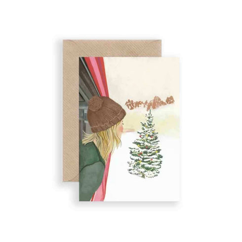 Karte Christmas Train Ride