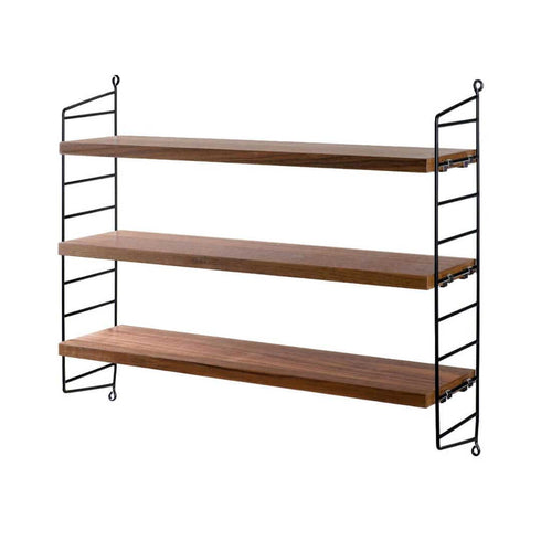 STRING Pocket mix | schwarz/walnut