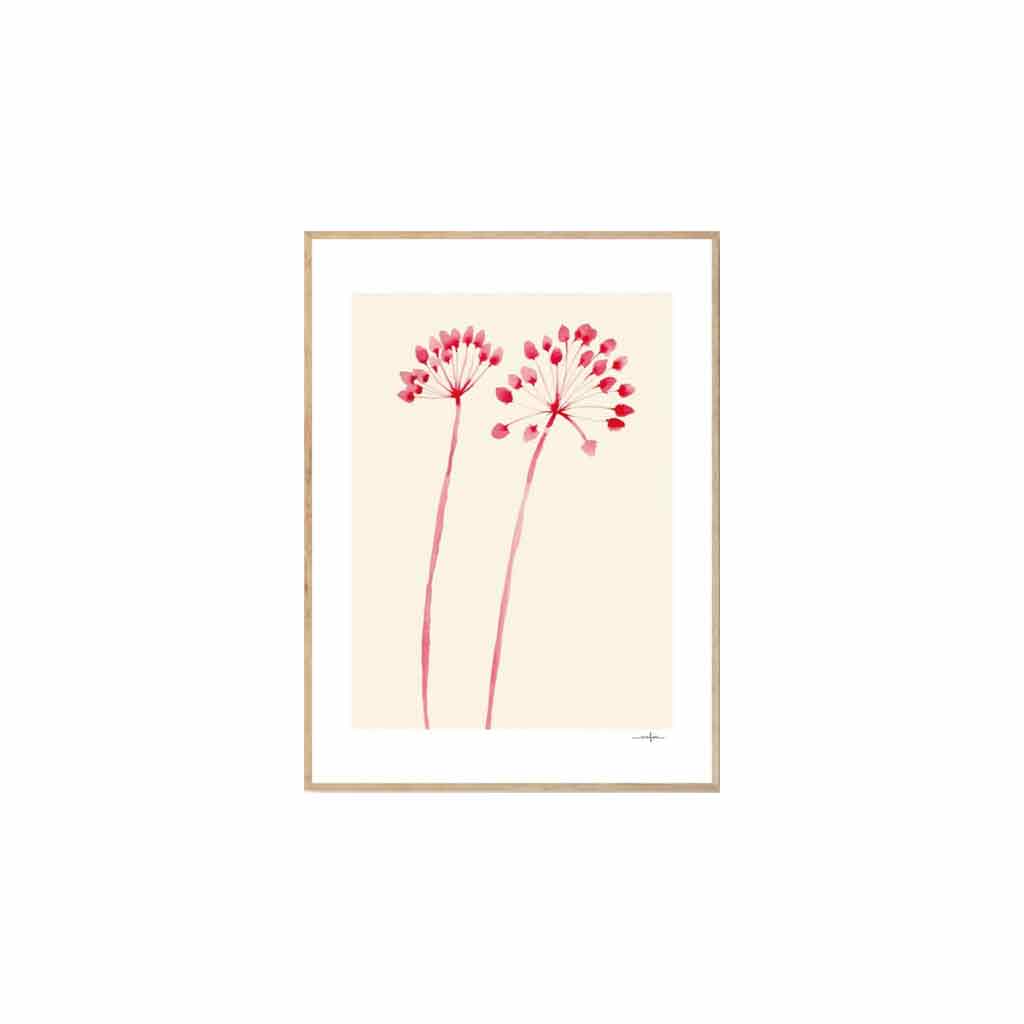 joyne.com | Gerahmter Kunstdruck "Flowers 02" - Ana Frois | 30x40cm von The Poster Club