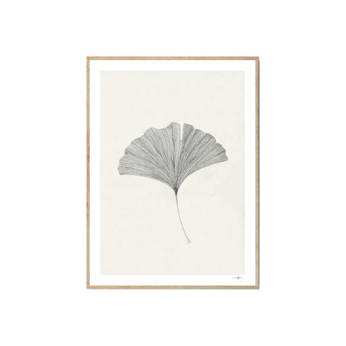 Gerahmter Kunstdruck Gingko Leaf | 2 Grössen