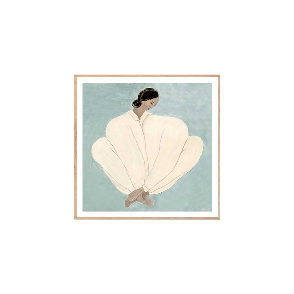 joyne.com | Gerahmter Kunstdruck "Meet me at Jaures" - Sofia Lind | 50x50cm von The Poster Club