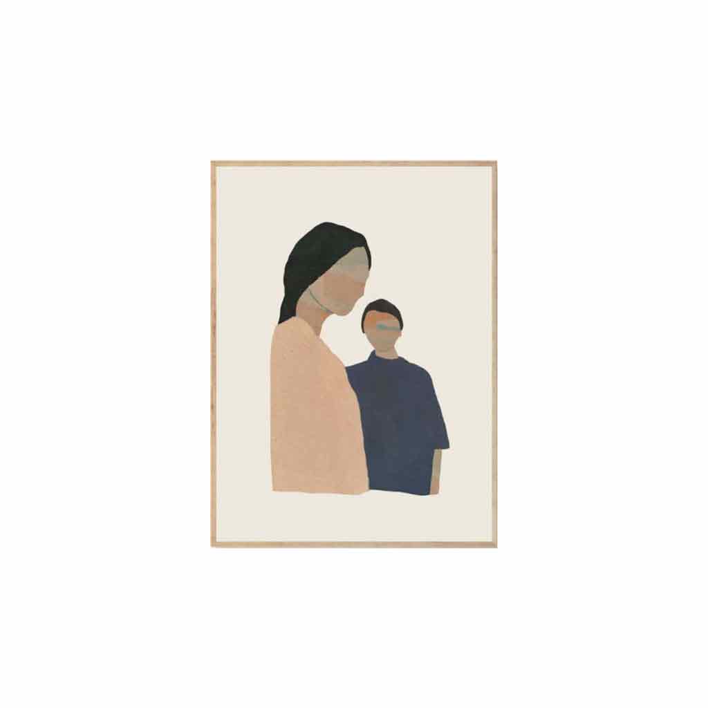 joyne.com | Gerahmter Kunstdruck "Twin Ladies" - Chloe Purpero Johnson | 30x40cm von The Poster Club