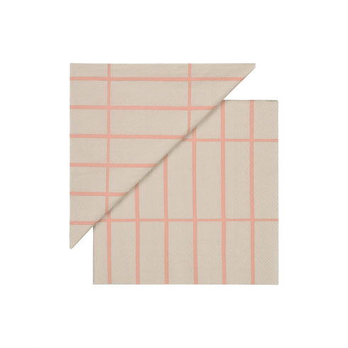 Servietten 2 Grössen | tiiliskivi linen rose