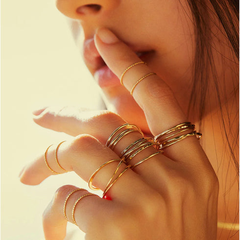 Ring Nomades gold | drei Grössen