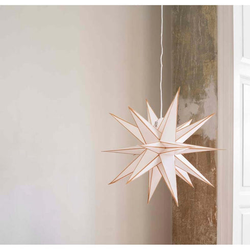 Papierstern SPUTNIK Ø60cm | weiss, gold