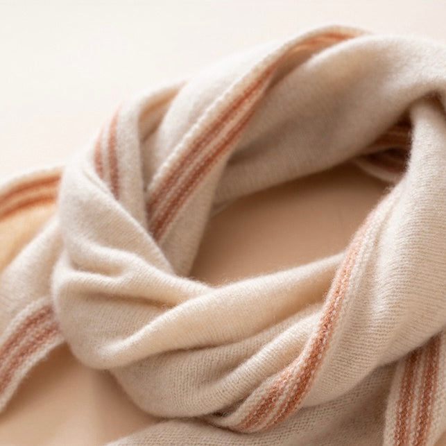 Sophie Scarf 100% Cashmere | ecru/beige