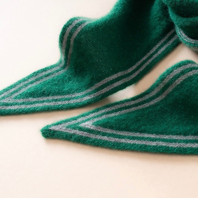 Écharpe Sophie 100 % cachemire | vert/gris