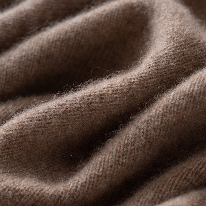 Écharpe Sophie 100 % cachemire | beige/rouge
