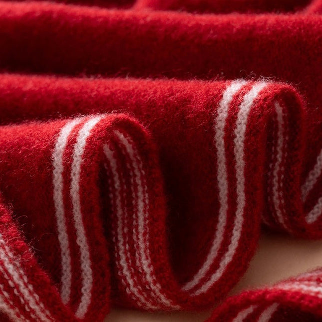 Sophie Scarf 100% Cashmere | red/white