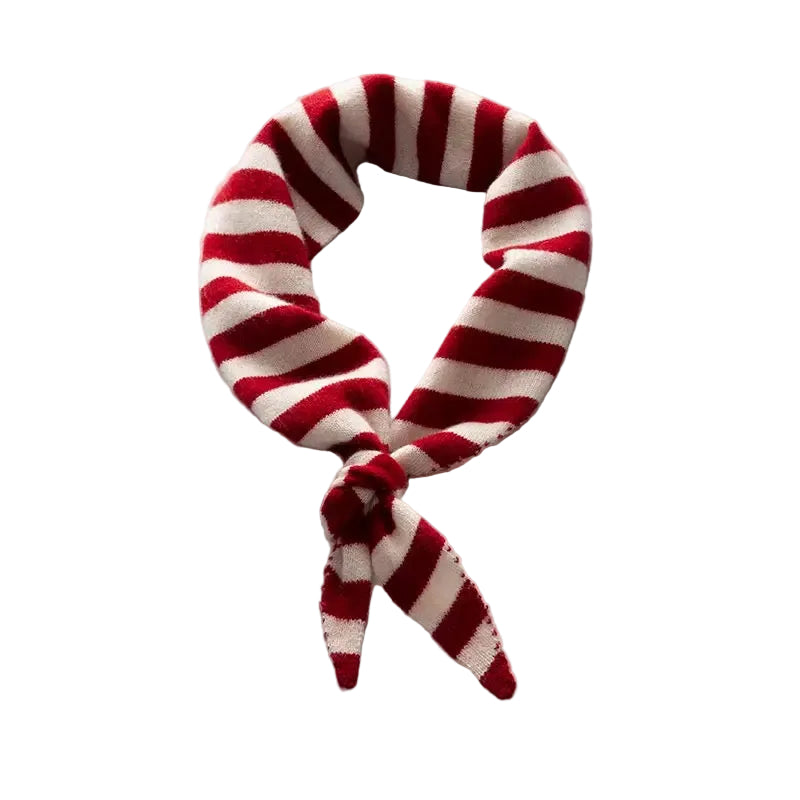 Sophie Scarf Stripes Cashmere | red/white
