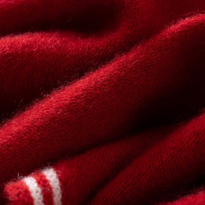 Sophie Scarf 100% Cashmere | red/white