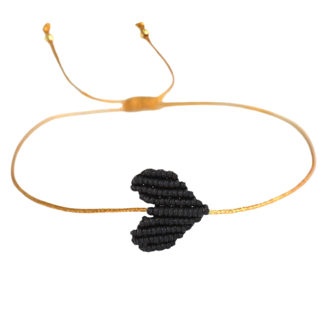 Armband black heart