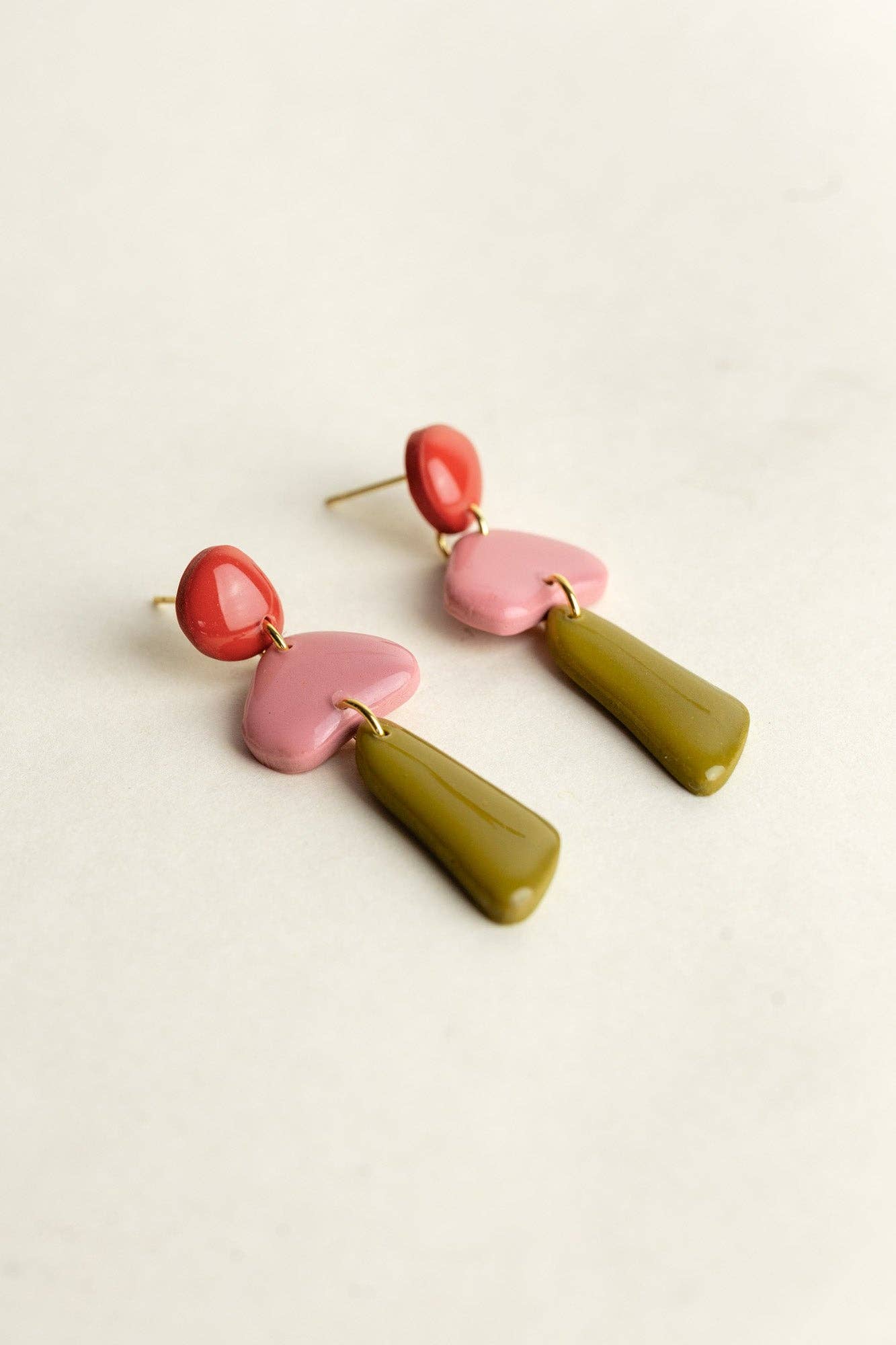 Luna Earrings | Red