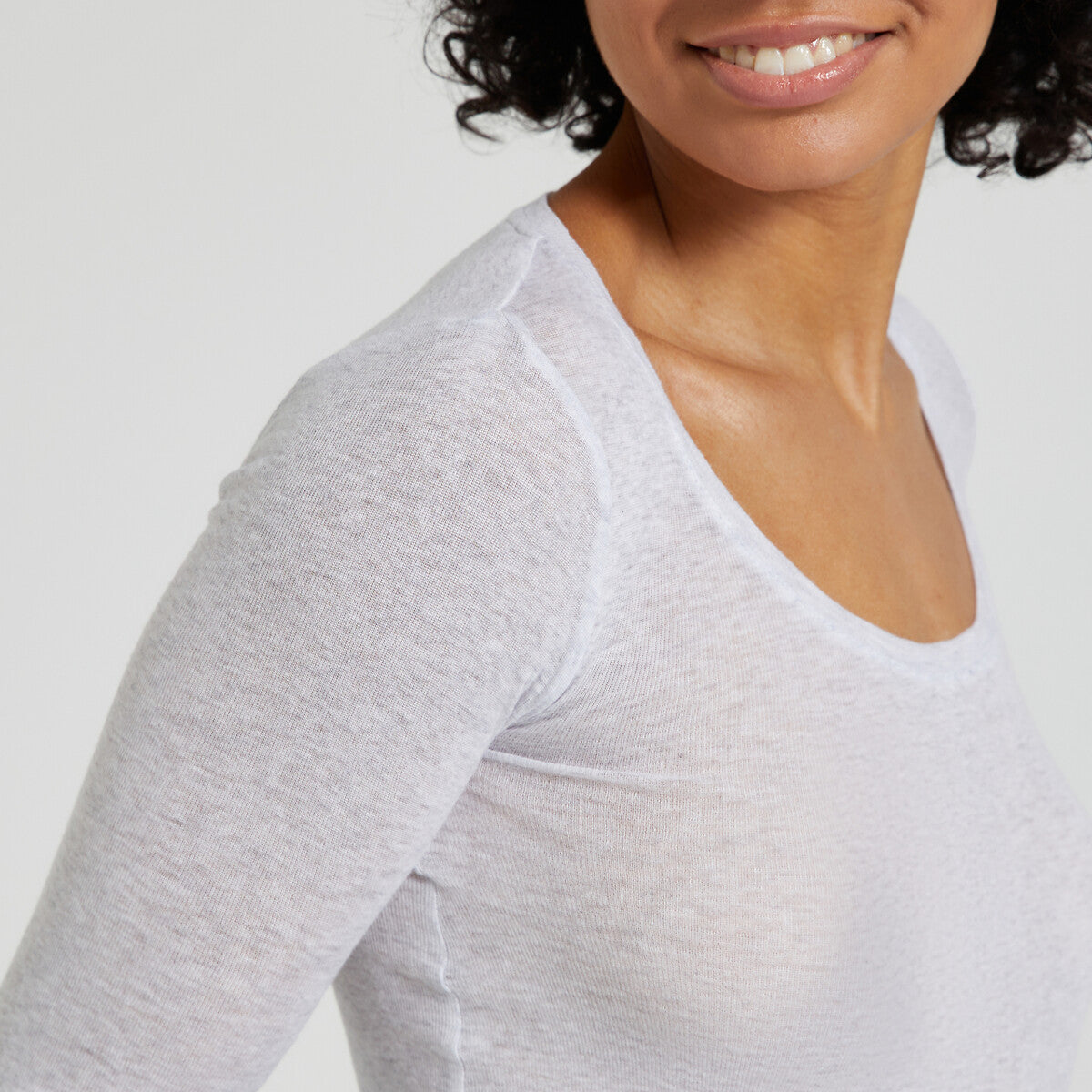 T-shirt manches longues Massachusetts | gris chiné