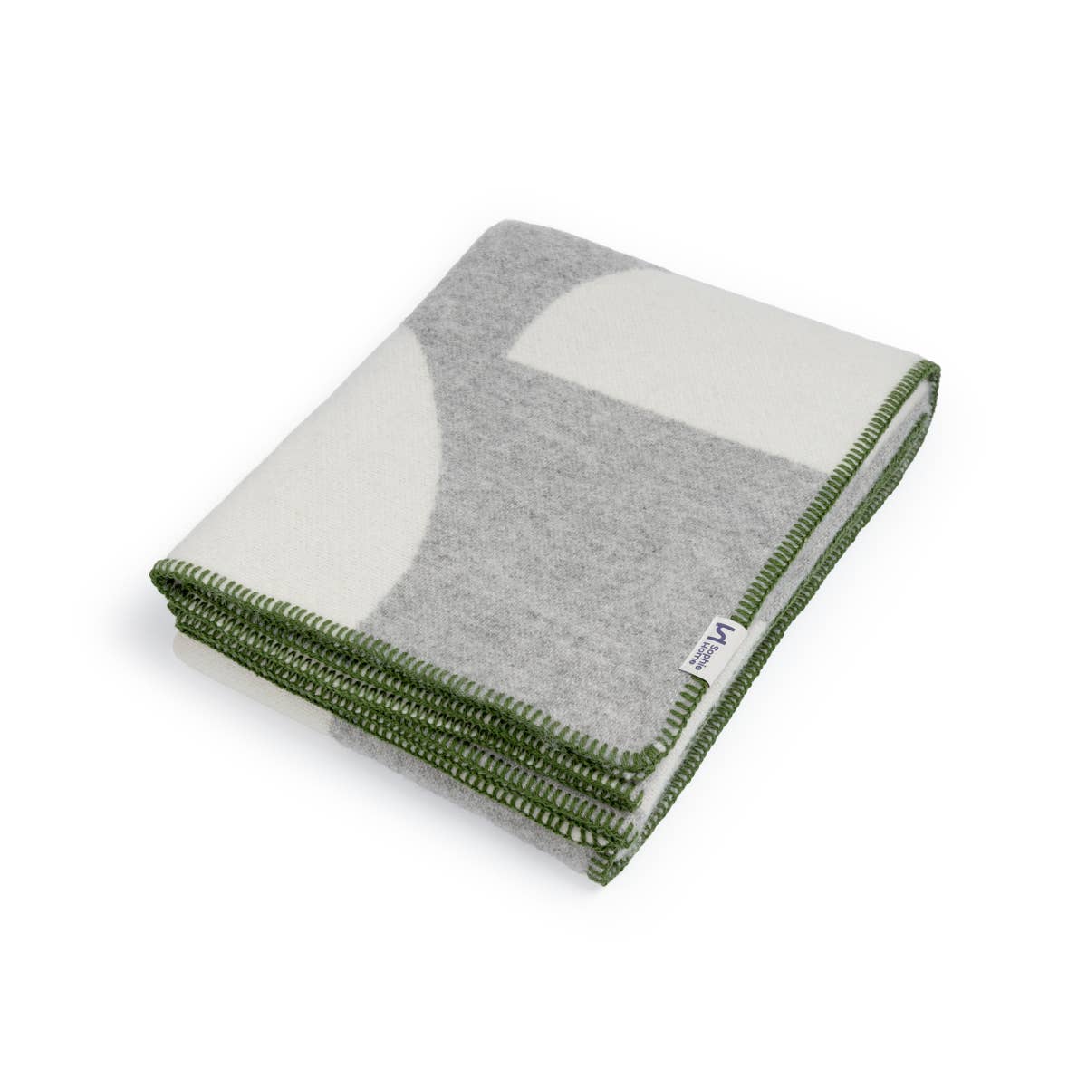 Couverture en laine 135x185cm | Déco grise