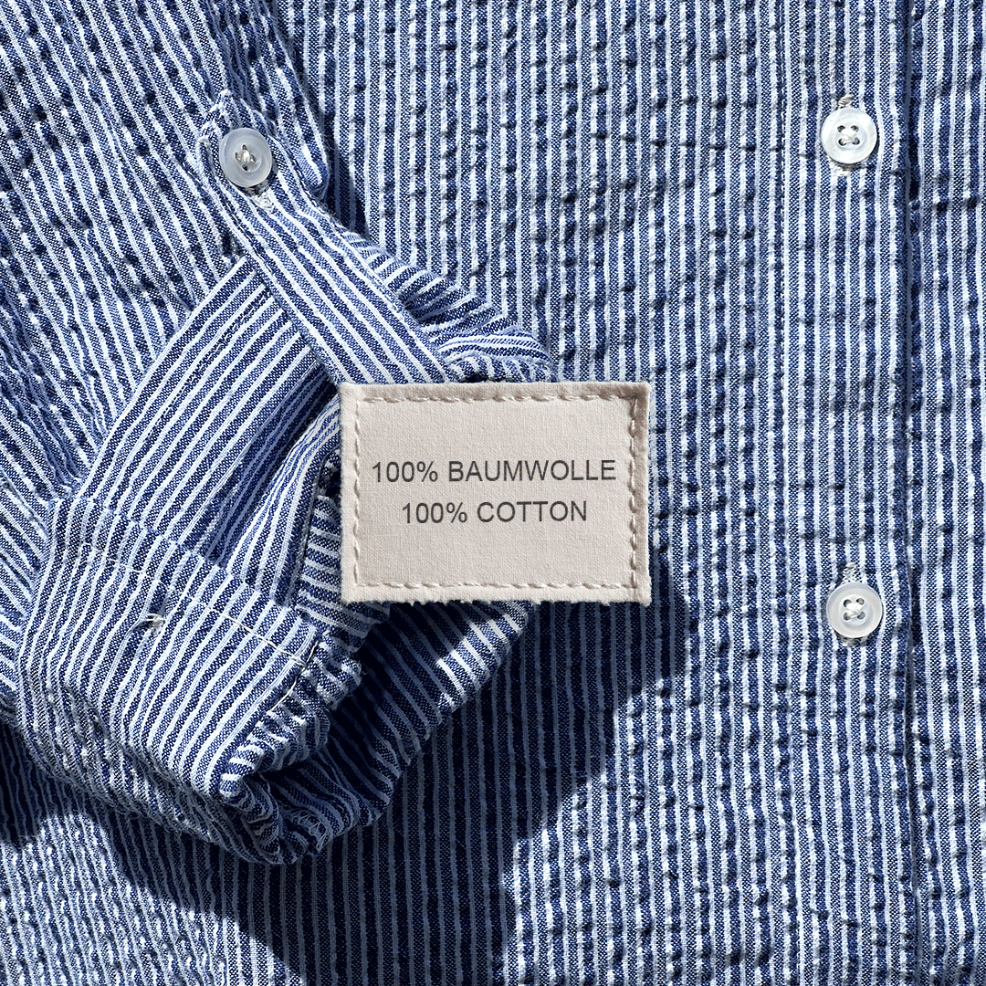 Tunique manches 3/4 | rayures bleues et blanches