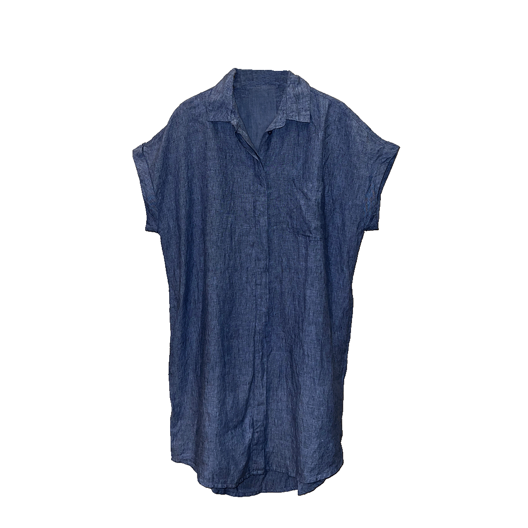 Tunika Kurzarm | light denim