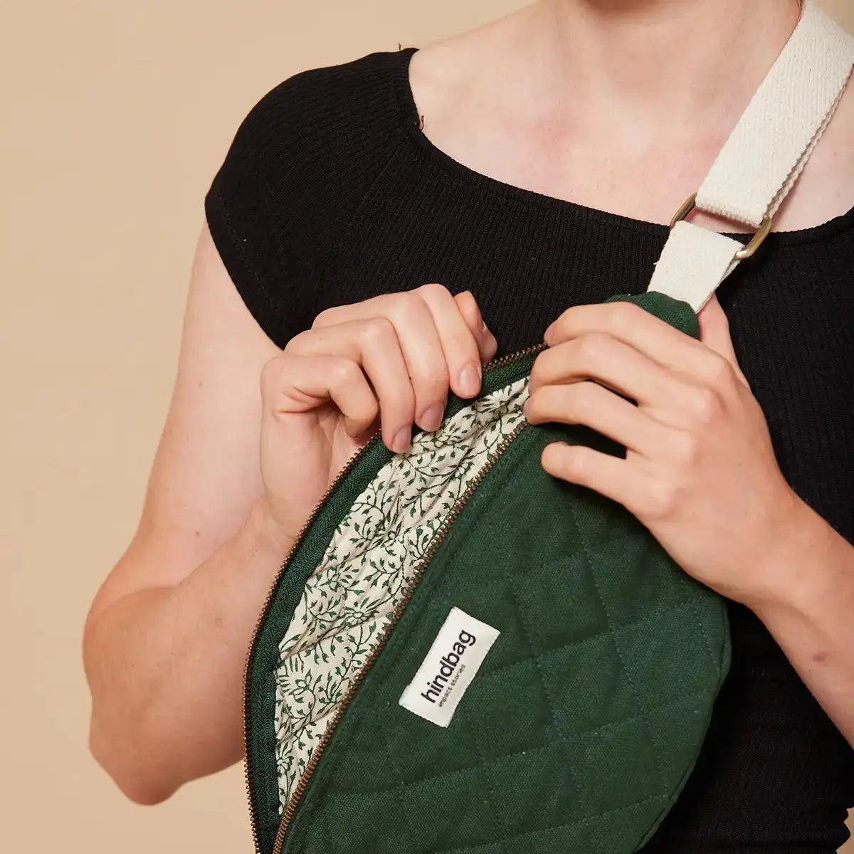 Banane Olivia | matelassé vert sapin