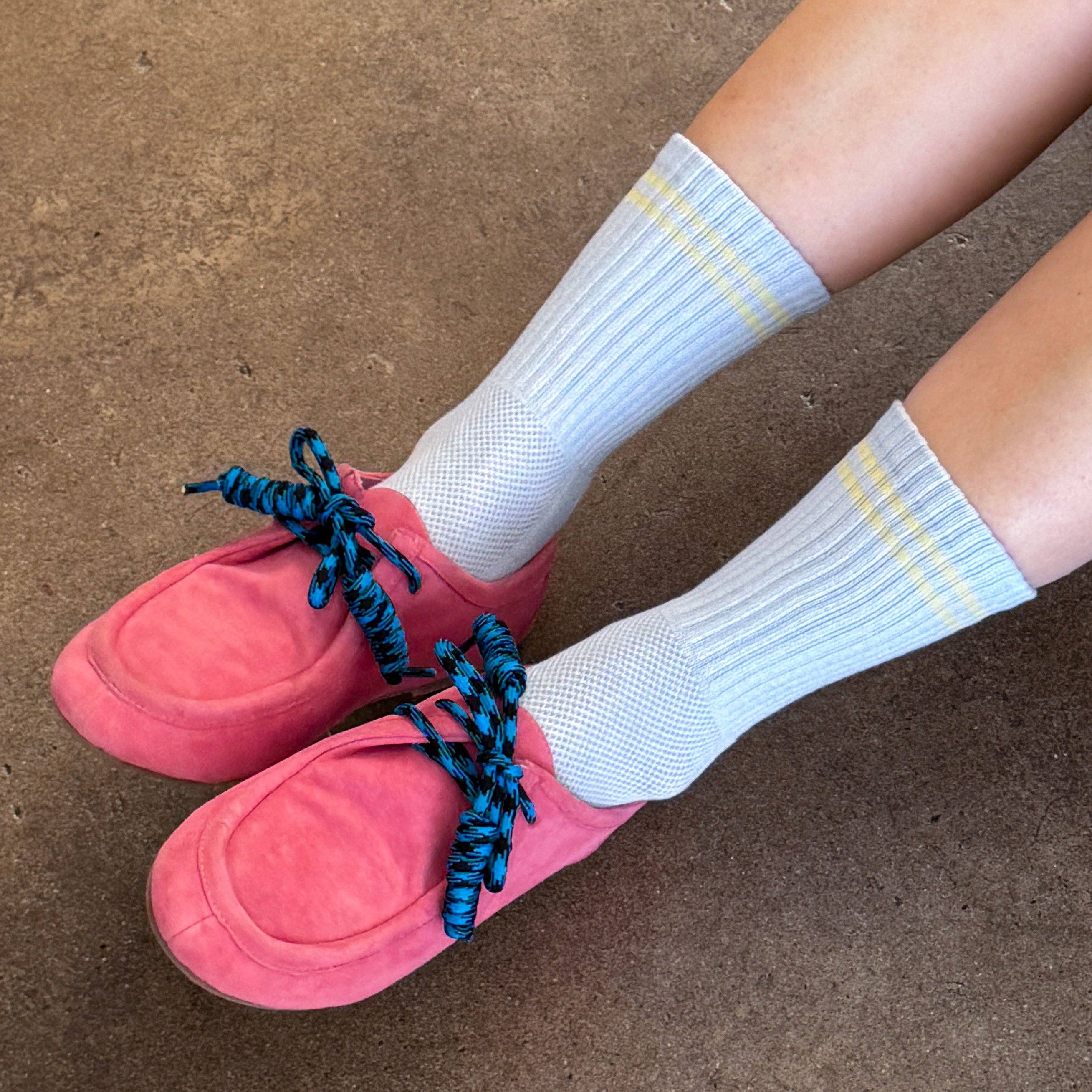 Boyfriend Socks | pastel sky
