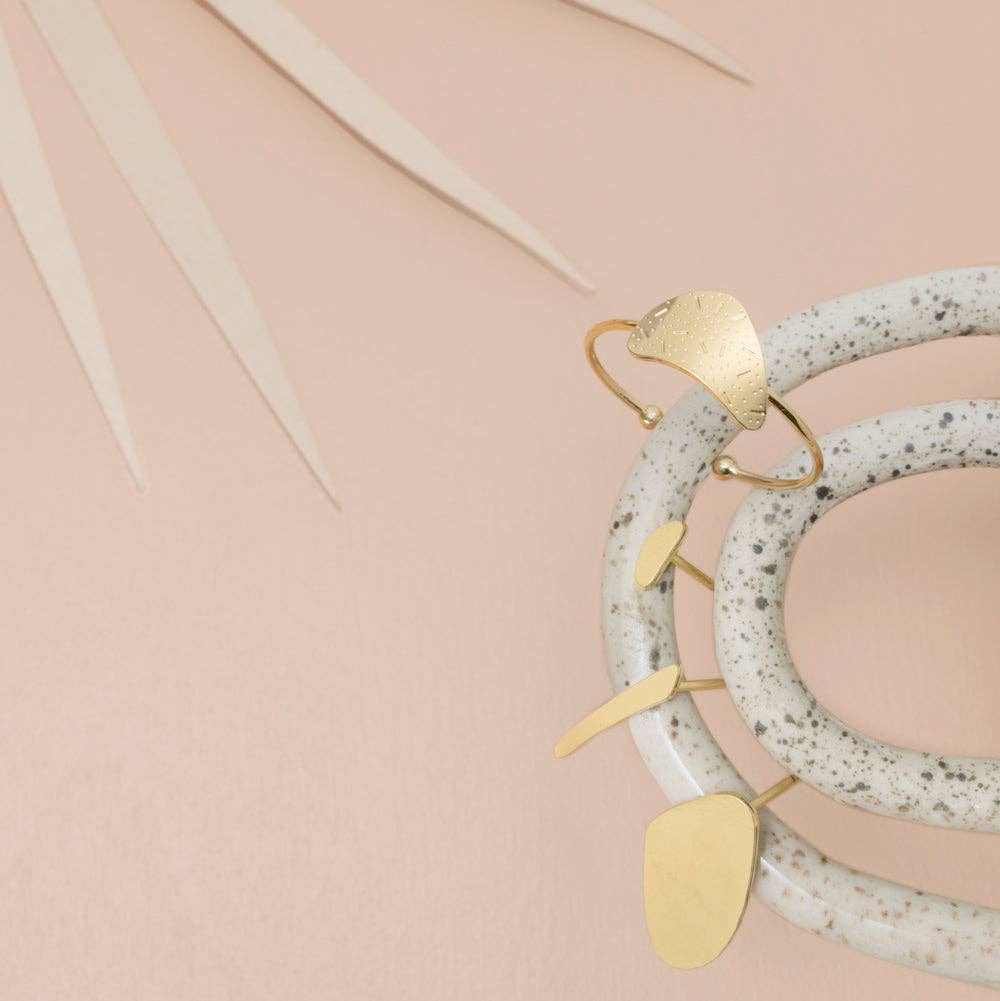Set de 3 boucles d'oreilles | Noyer