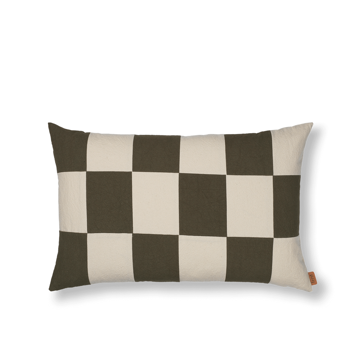 Kissen Patchwork | dark olive