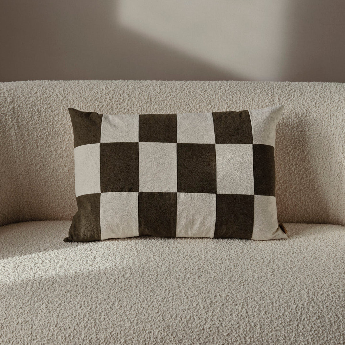 Kissen Patchwork | dark olive