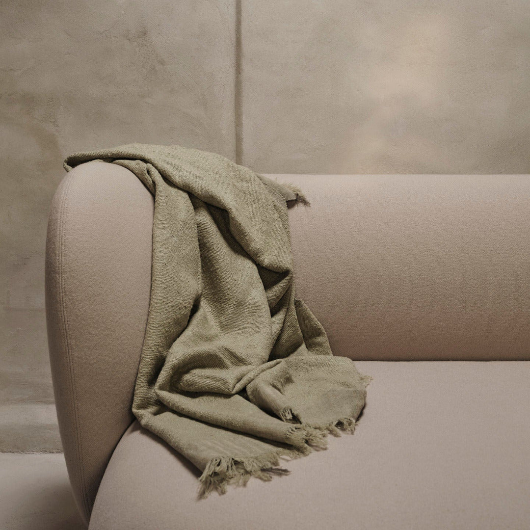 Bettüberwurf Weaver | grey green