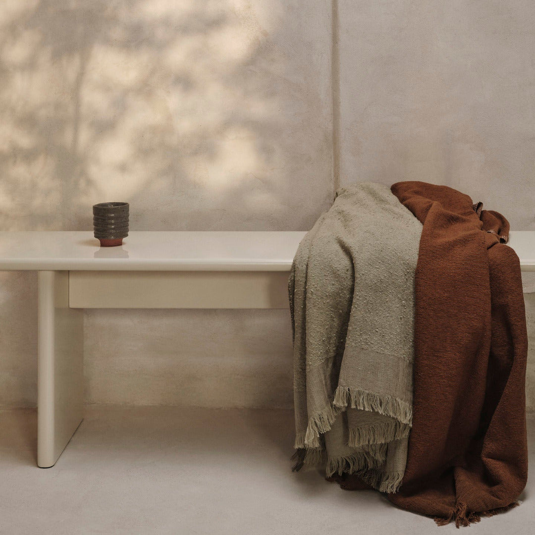 Bettüberwurf Weaver | grey green