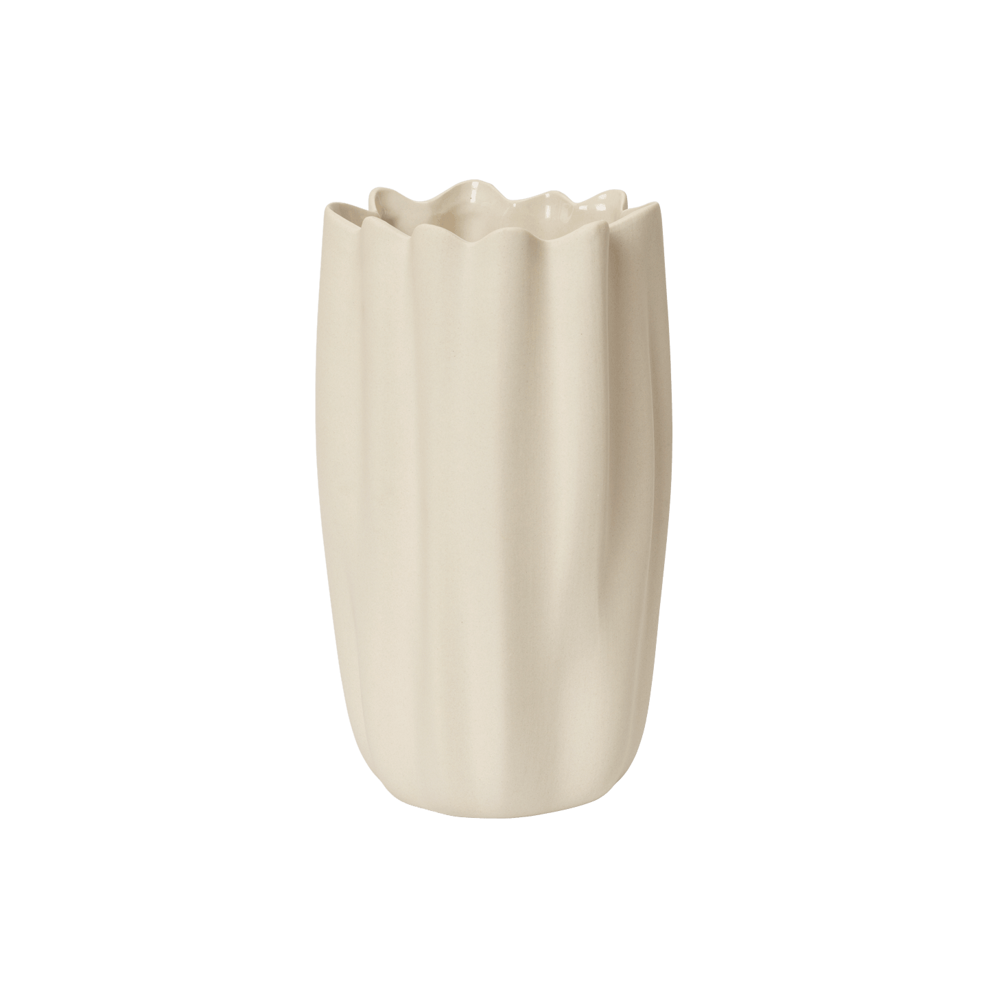 Nium Vase blanc cassé | H 23cm