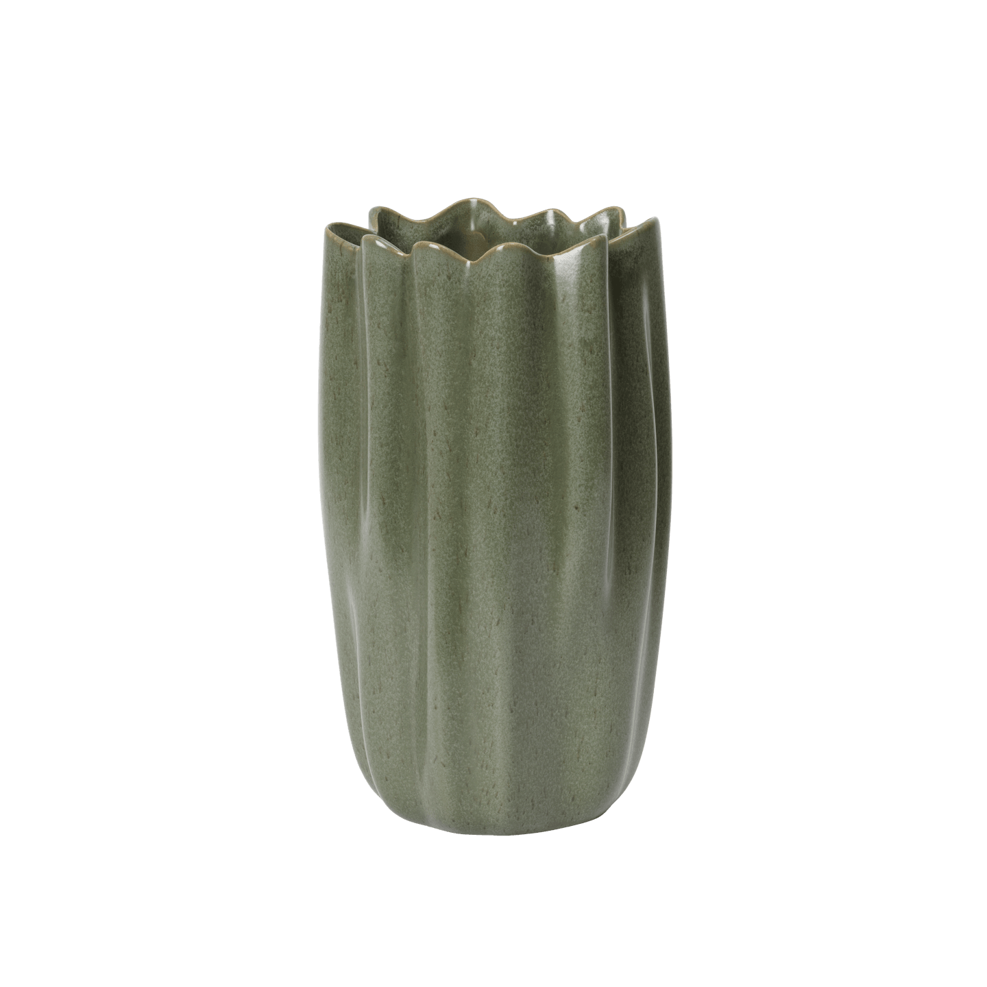 Nium Vase dark sage | H 23cm