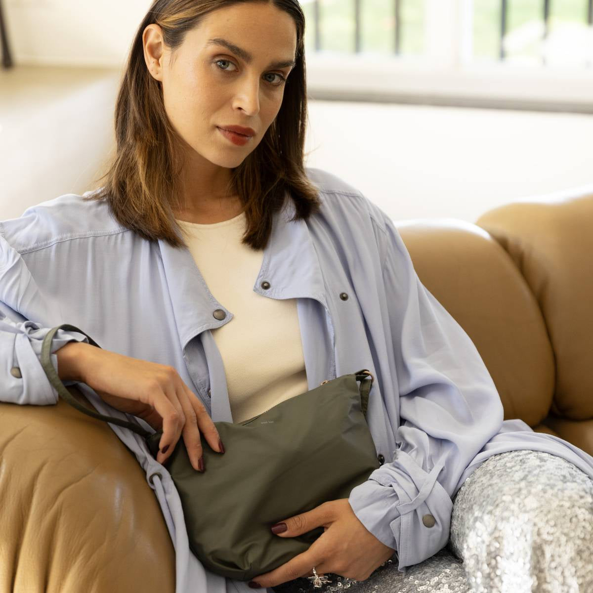 Sac bandoulière Feel Good | olive night