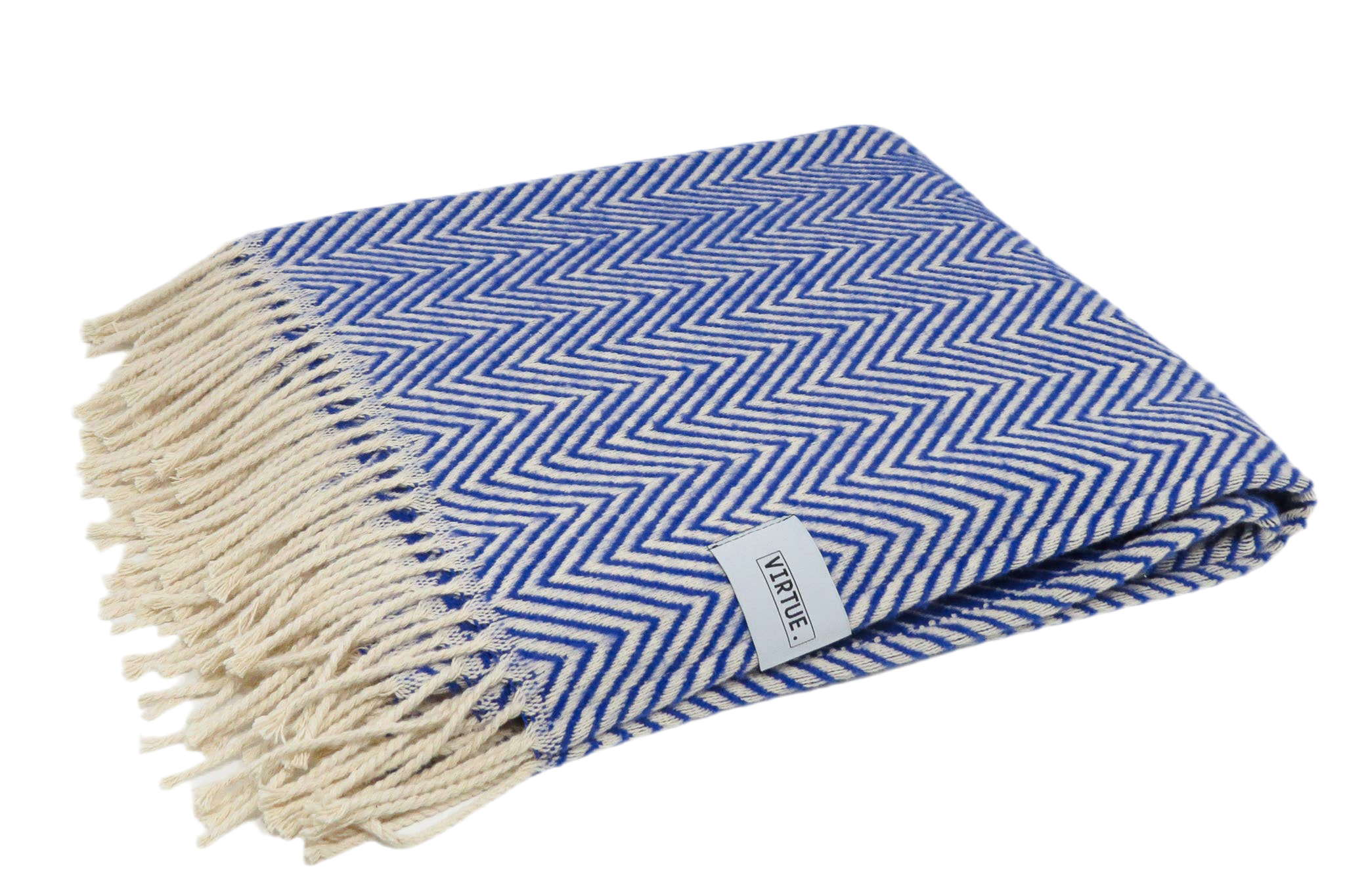 Cotton blanket 130x170cm | azure blue