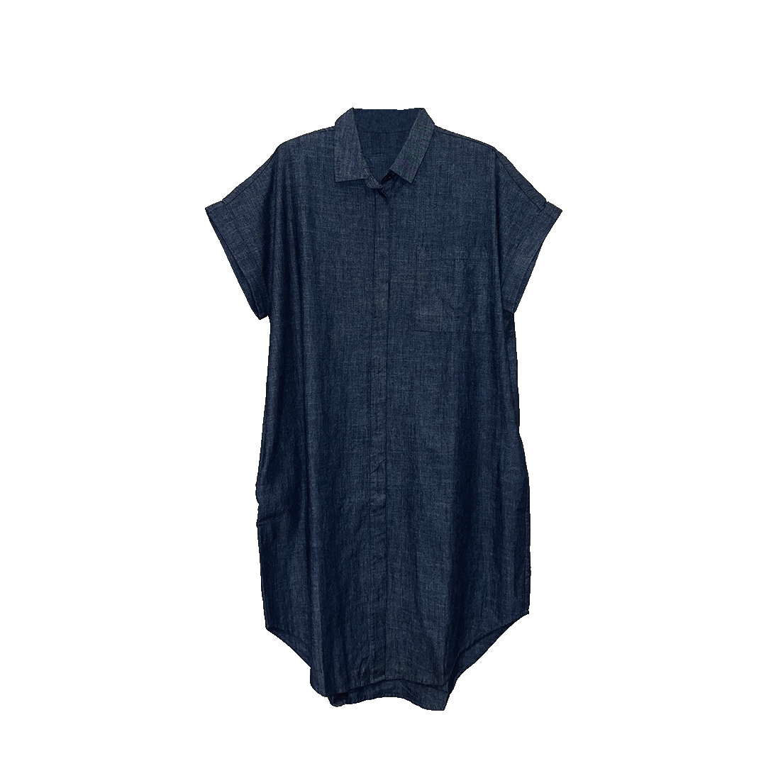 Tunika Kurzarm | dark denim