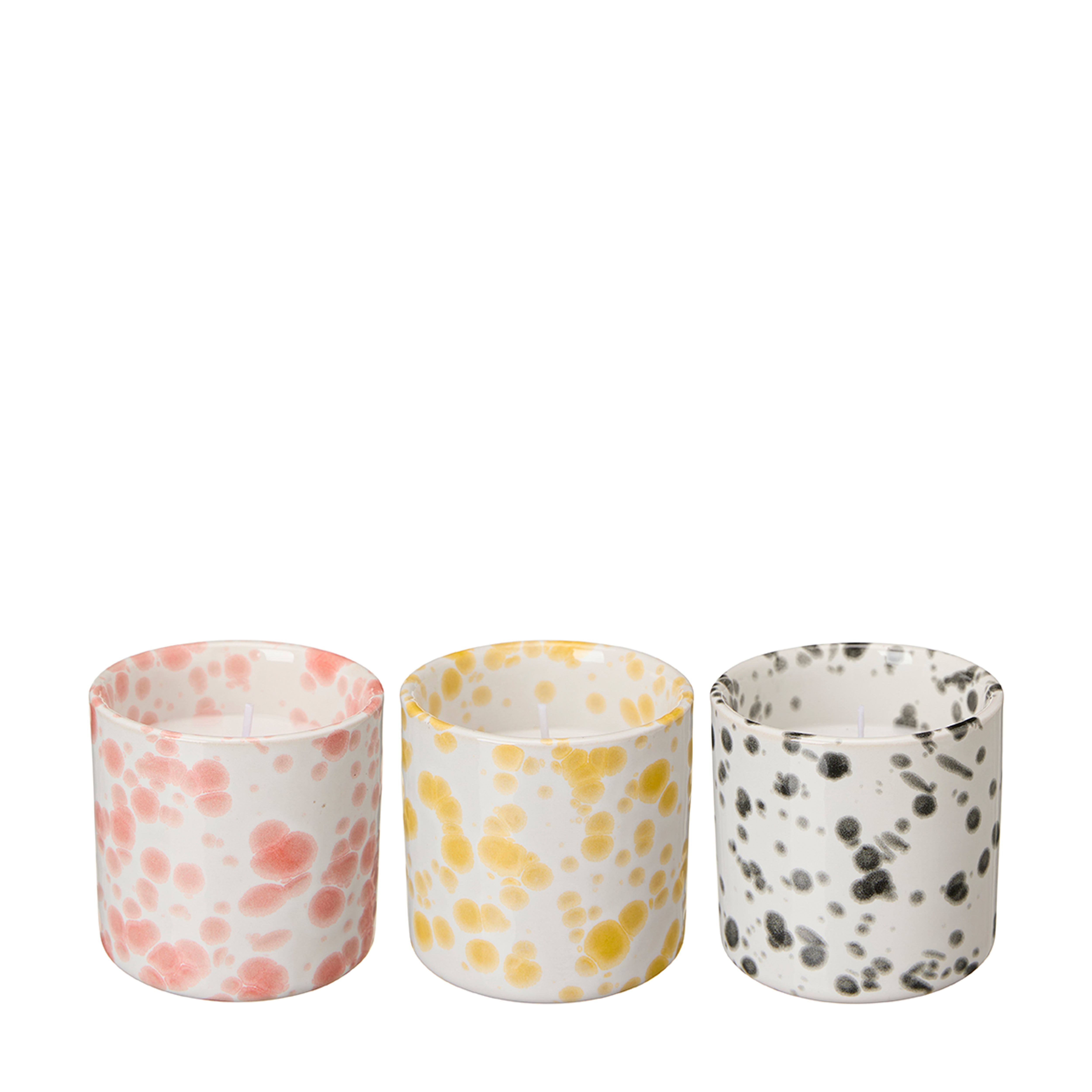 Bougie dans une tasse | couleurs diverses