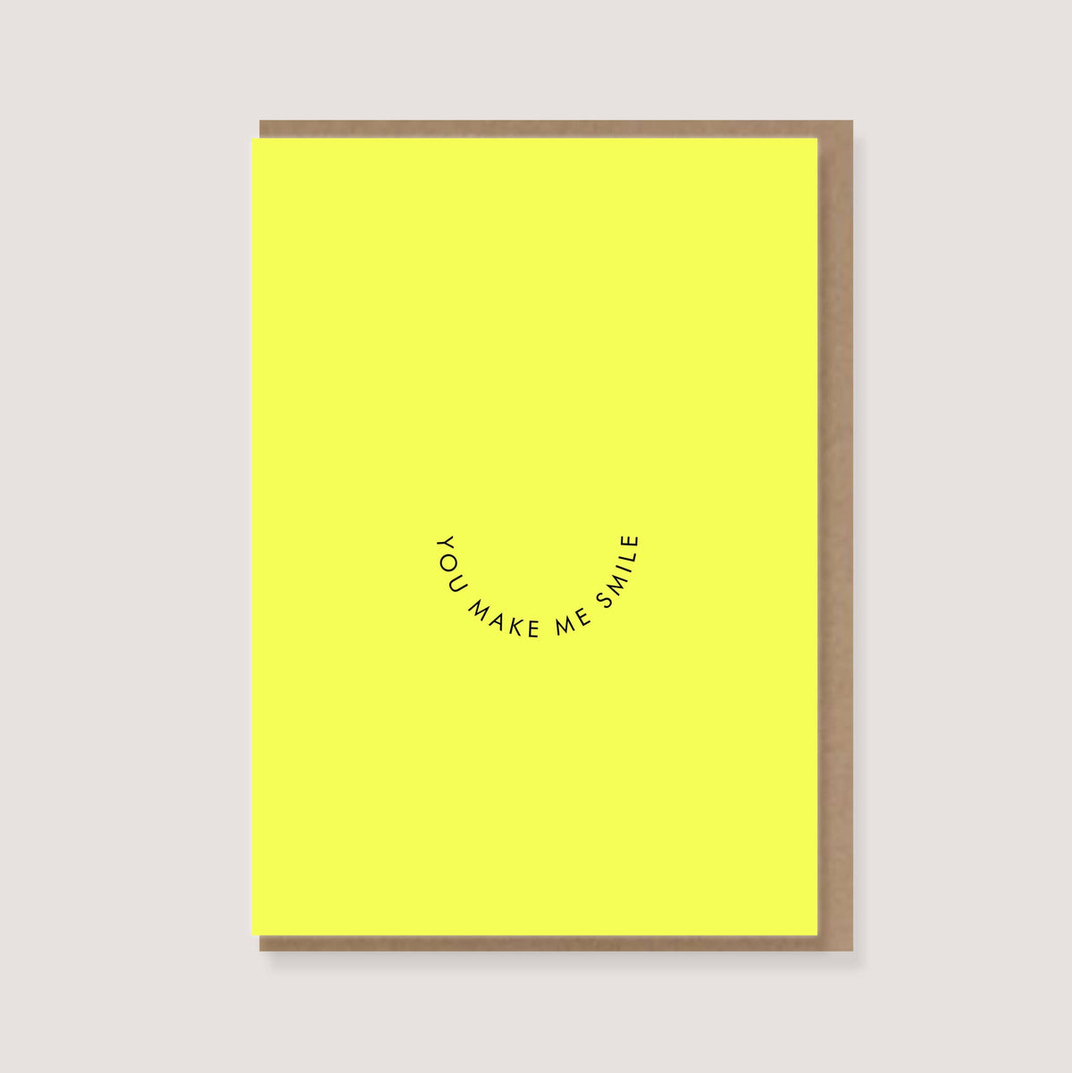 Klappkarte - "You make me smile"