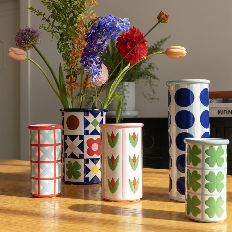 Vase Patch Cross | red