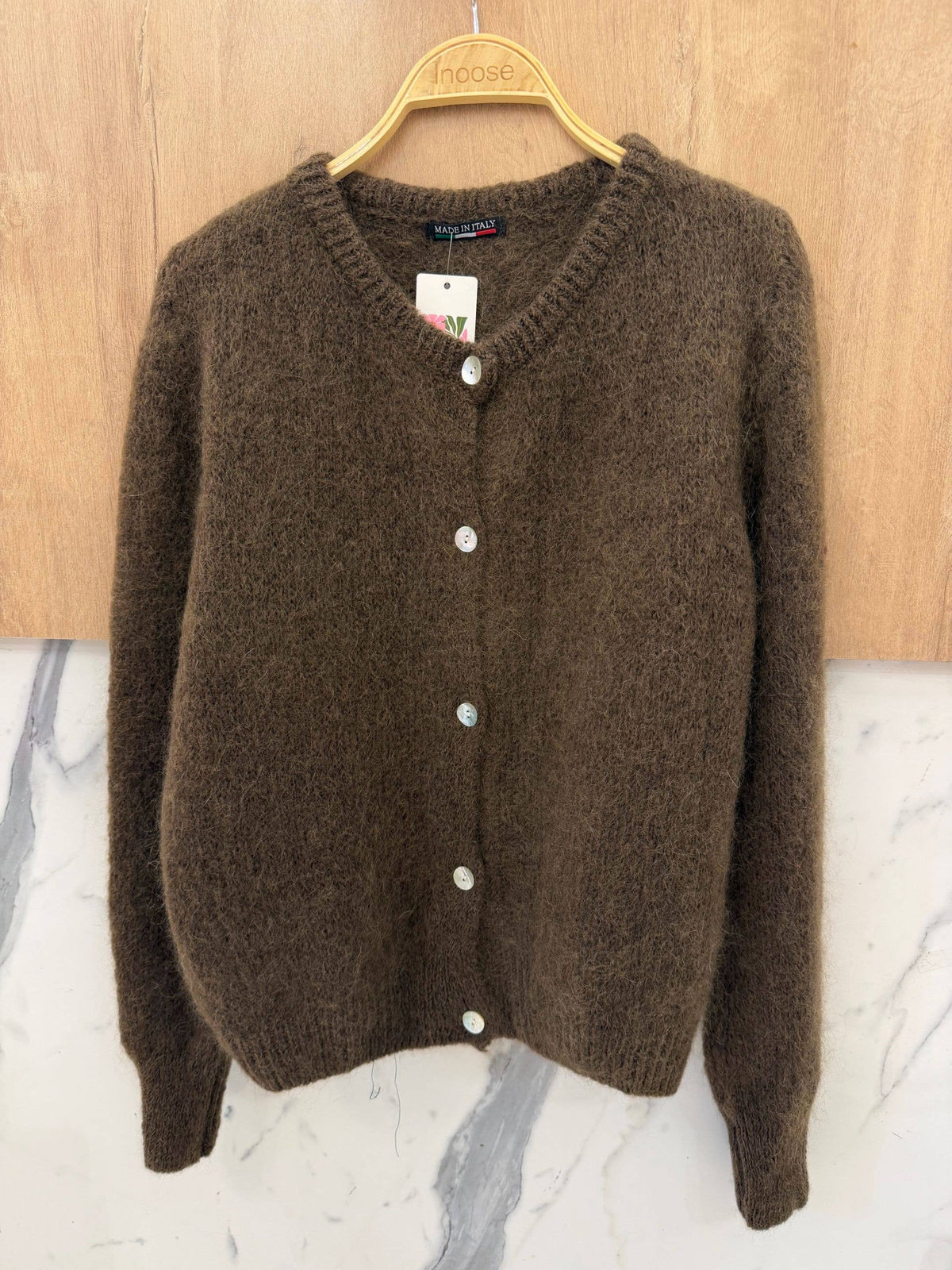 Cardigan aus Mohair | choco