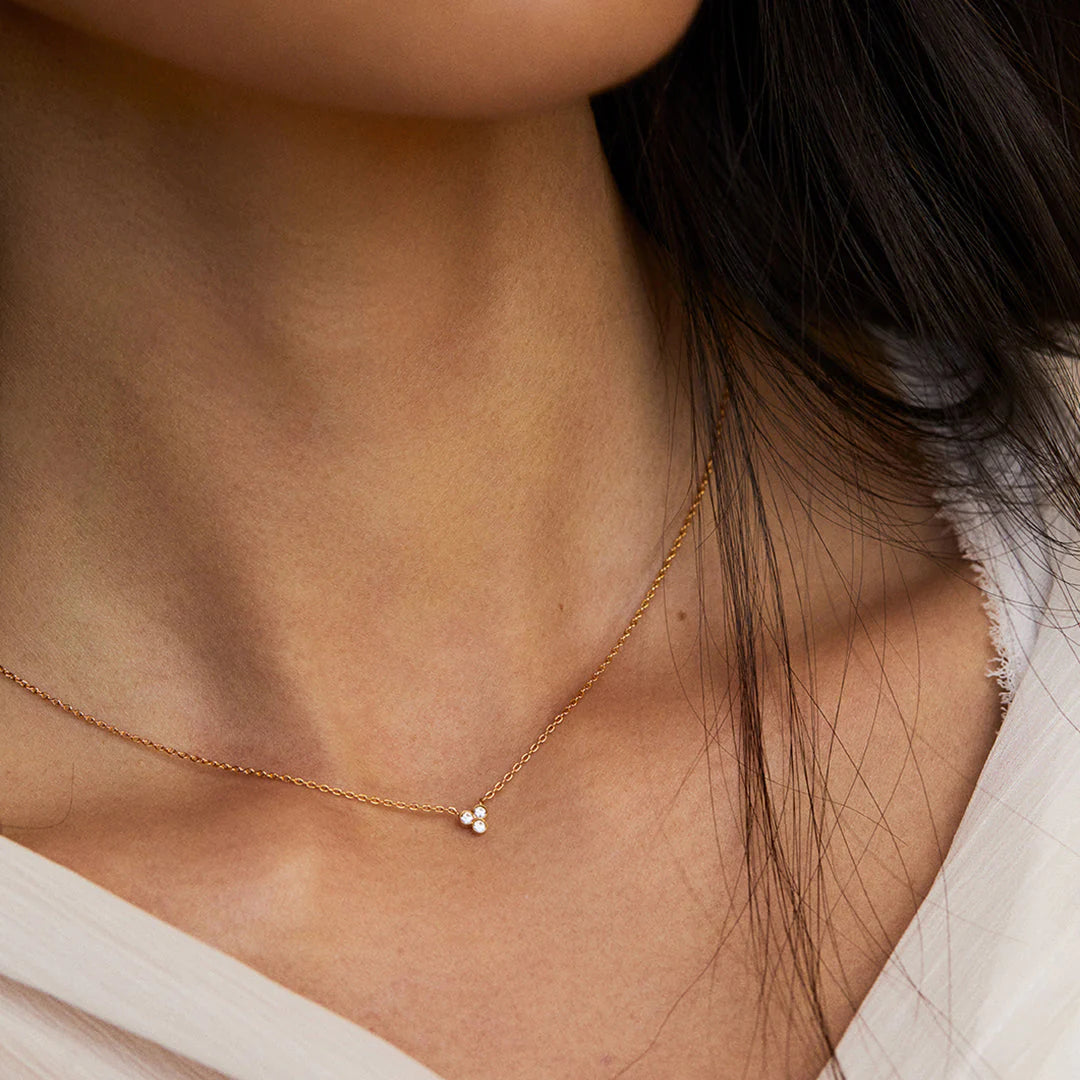 Necklace Melia crystal | gold