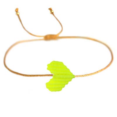 Bracelet Heart | Neon Yellow