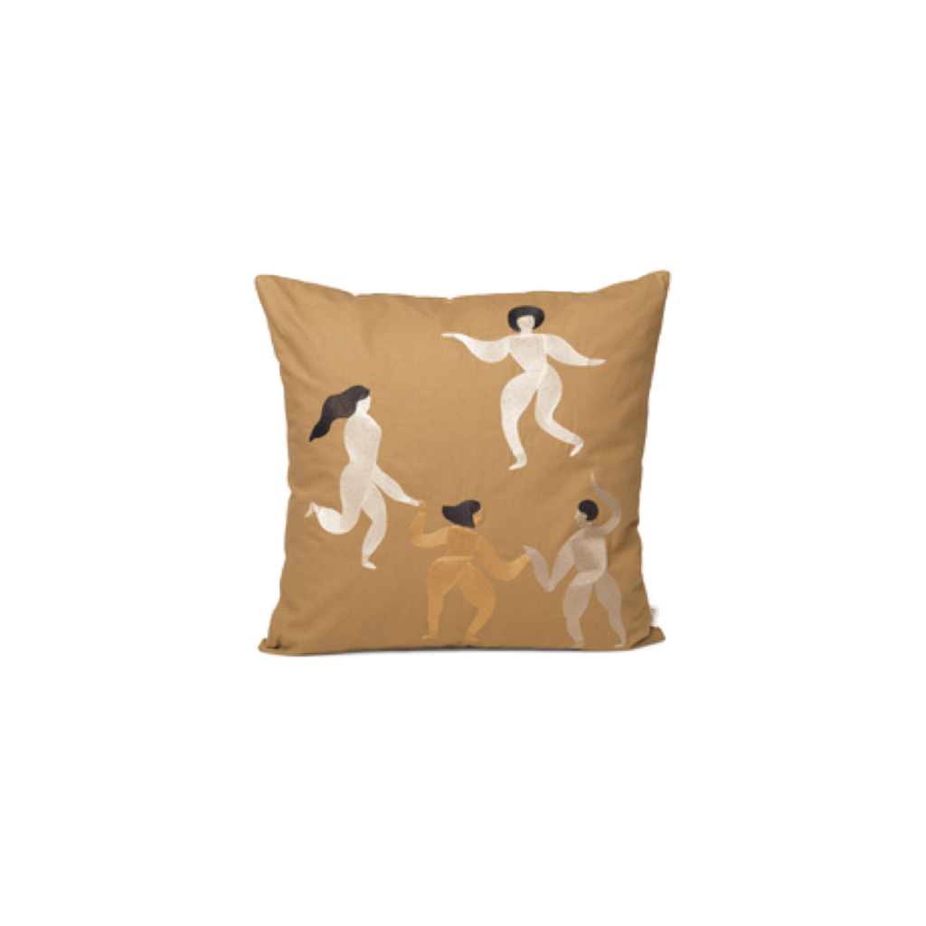 Cushion "Free" with silk embroidery | sugar kelp