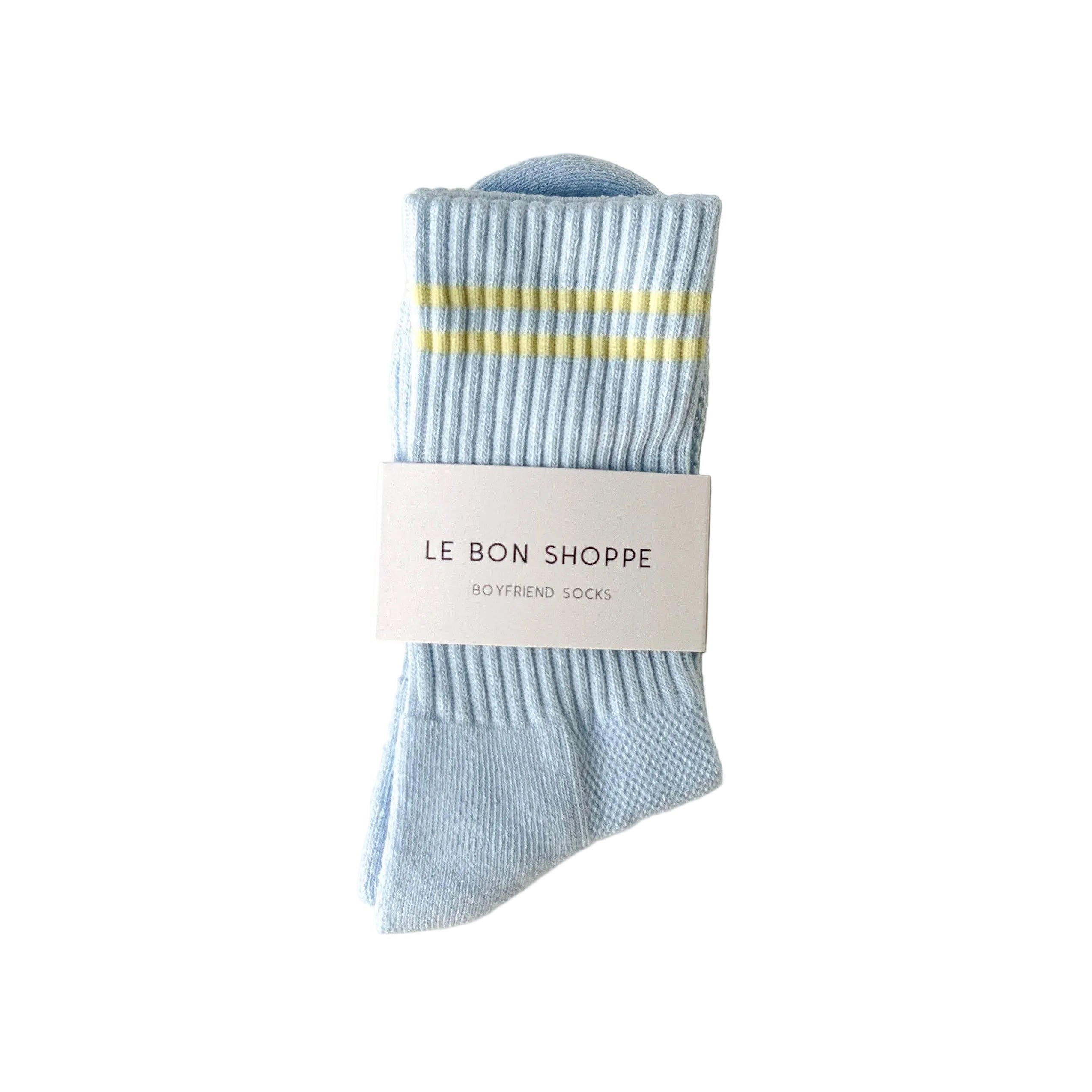 Boyfriend Socks | pastel sky