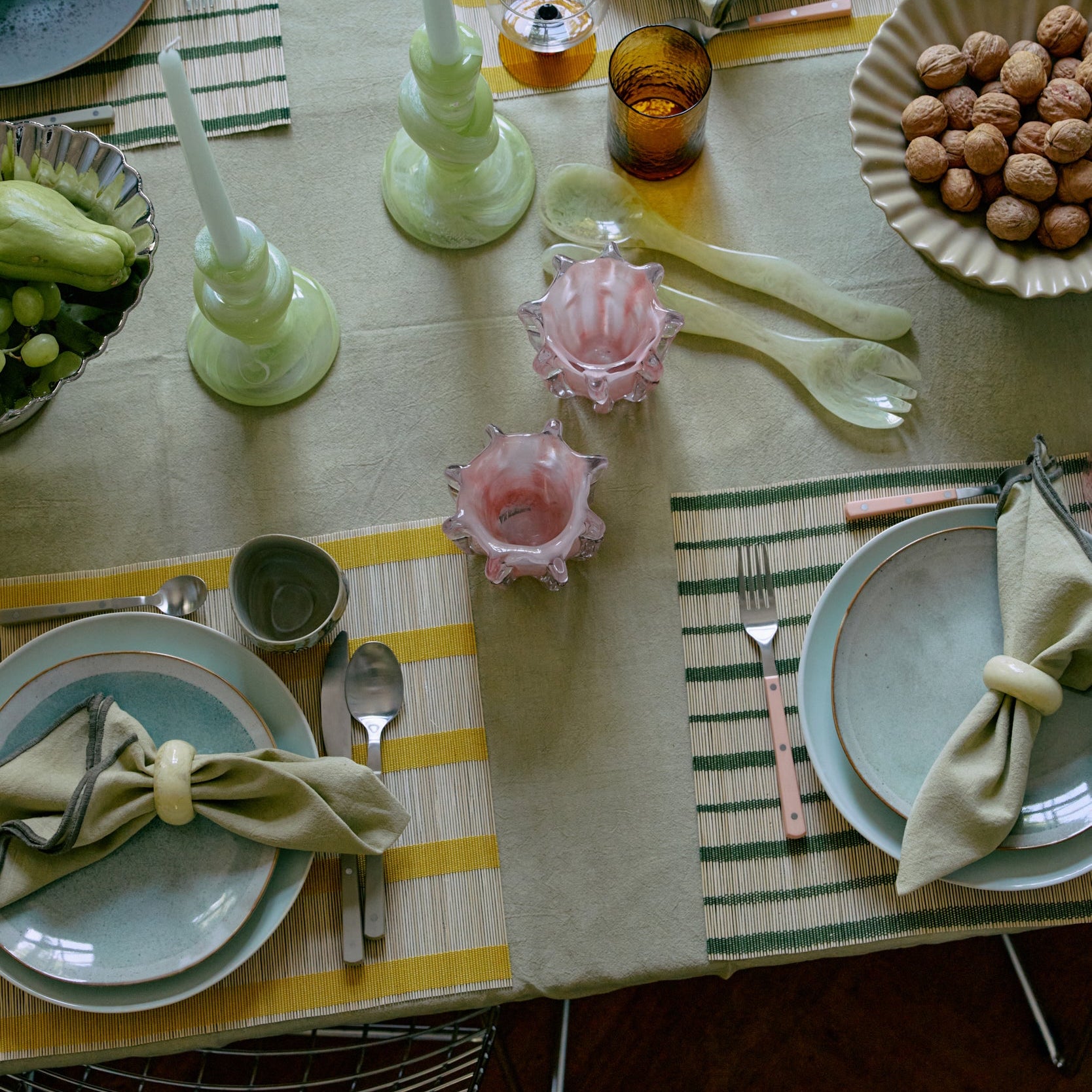 Set de table bambou | citron