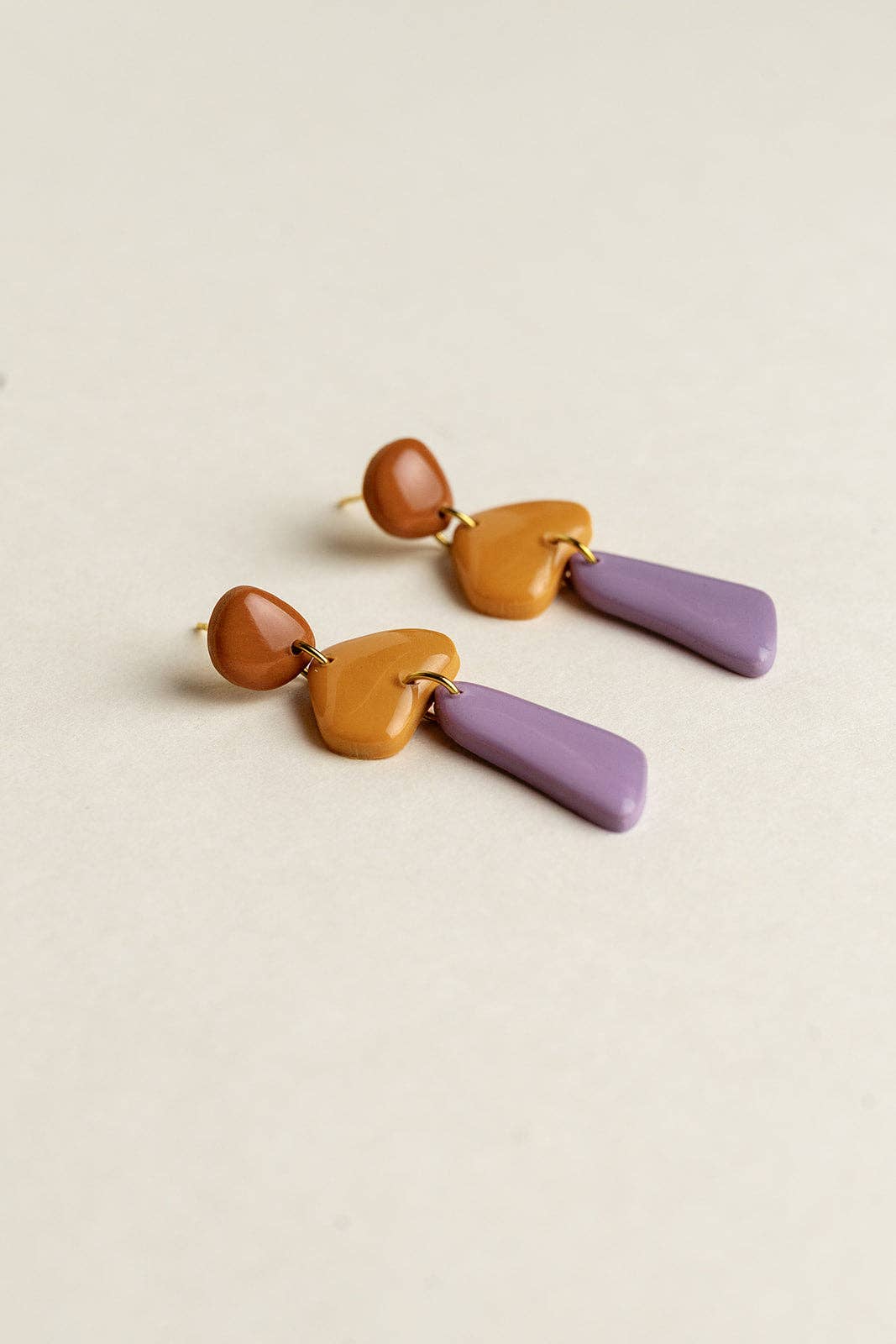 Boucles d'oreilles Luna | ambre